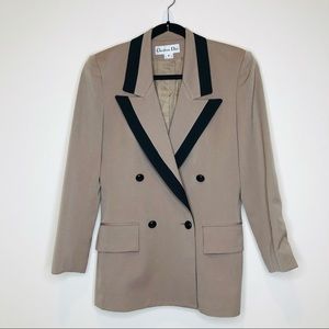 Vintage Christian Dior Oversized Notch Blazer 4